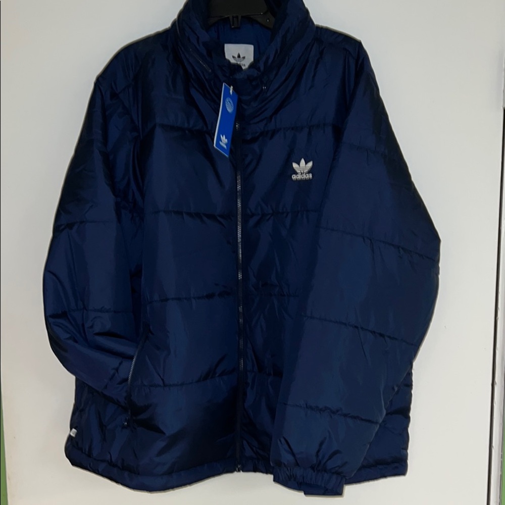 Adidas Navy Puffer Jacket NWT